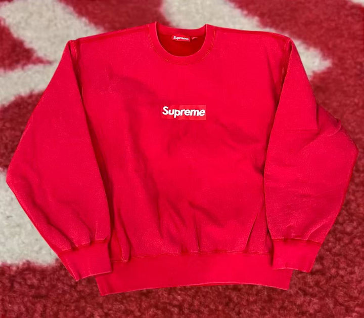 Supreme Box Logo Crewneck Brown SS25
