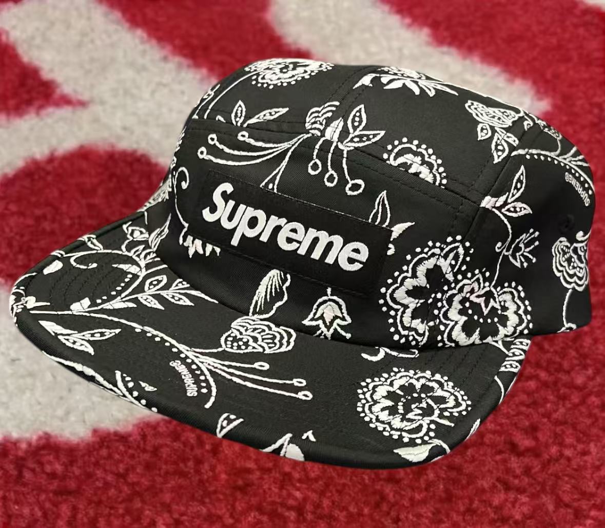 Supreme Bandana Camp Cap Black SS21 – UniqueHype