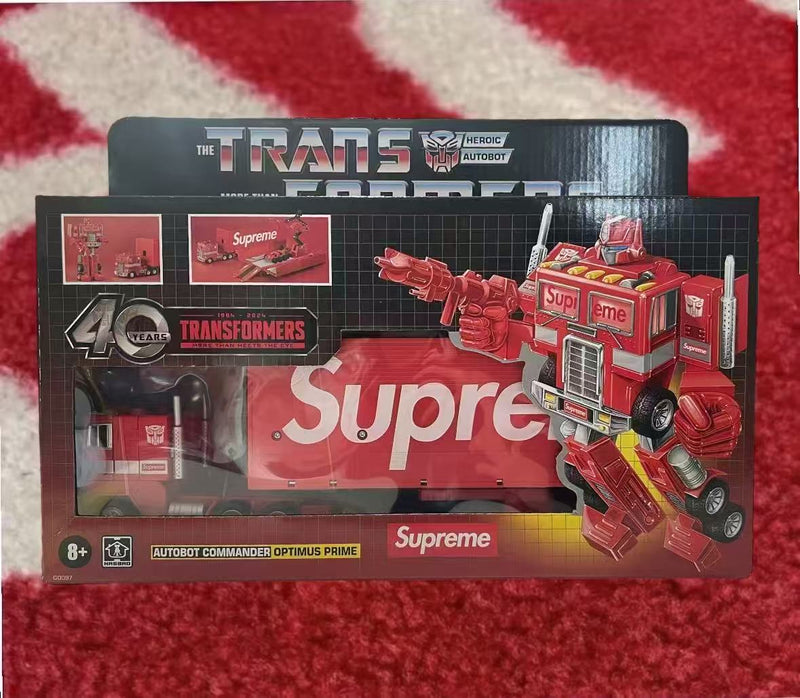 新品Supreme Transformers G1 Optimus Figure Supreme Made an Optimus Prime Figurine | Hypebeast