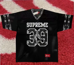 Supreme Bandana Football Jersey Black SS25
