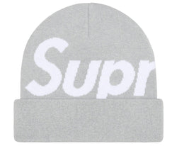 Supreme Big Logo Beanie Grey FW23