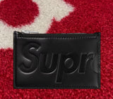 Supreme Leather Zip Card Holder Black SS25