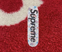 Supreme Airbrushed Floral Skateboard Deck White SS19