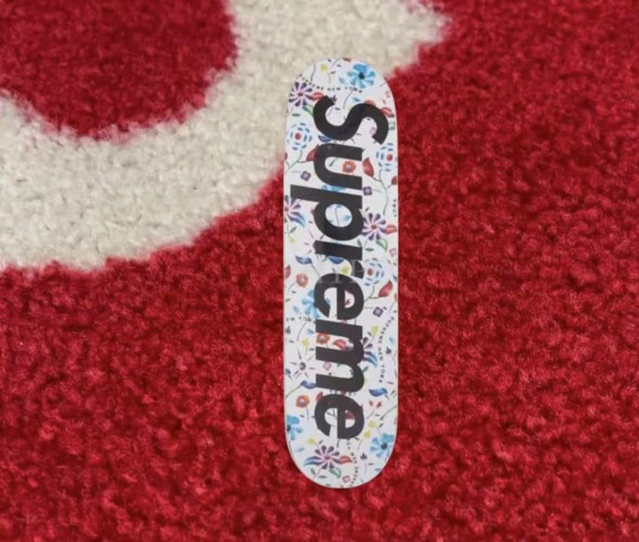 Supreme Airbrushed Floral Skateboard Deck White SS19