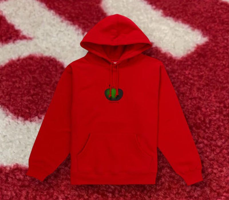 トップス Supreme 2019ss APPLE HOODED SWEATSHIRT Supreme Apple Hooded Sweatshirt Red SS19 – UniqueHype