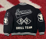 Supreme Drill Team Varsity Jacket Black FW25