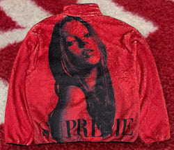 Supreme Kate Moss Fleece Jacket Red FW24
