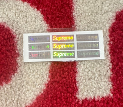 Holographic Mini Box Logo Sticker