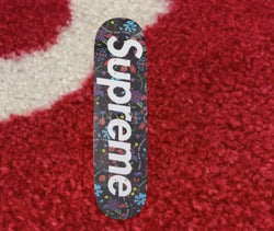 Supreme Airbrushed Floral Skateboard Deck Black SS19