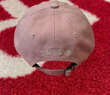 Supreme Pigment Coated S Logo 6-Panel Pink FW25