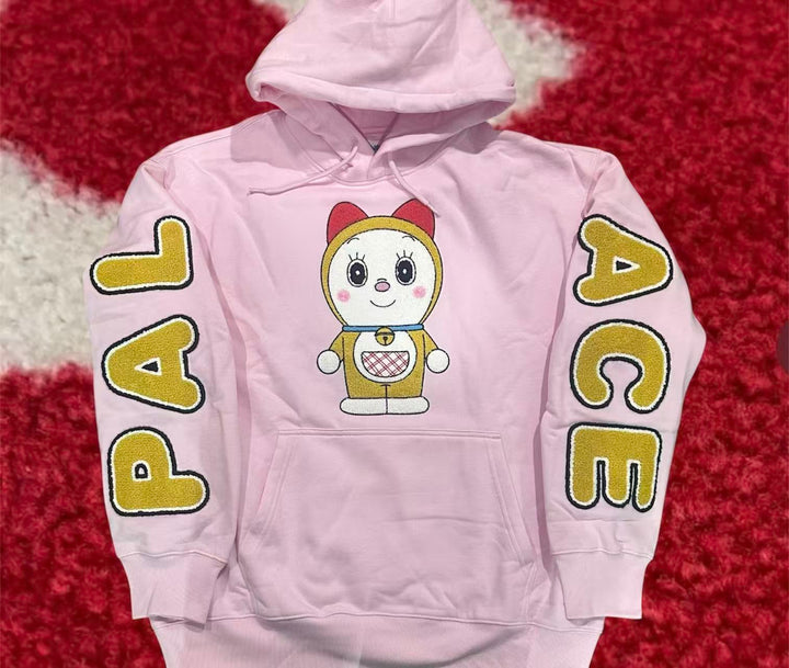 Palace Doraemon Hooded Sweatshirt Pink FW25