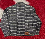 Supreme Jacquard Logos Denim Trucker Jacket FW25