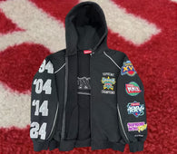 Supreme Playoffs Zip Up Hooded Sweatshirt Black SS25