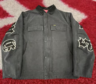 Supreme English Canvas Work Jacket Black SS25