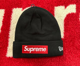 Supreme New Era Box Logo Beanie Black FW22
