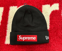 Supreme New Era Box Logo Beanie Black FW22