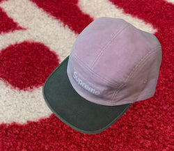 Supreme 2-Tone Moleskin Camp Cap Pink FW25