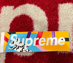 Supreme Mendini Box Logo Sticker Blue