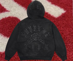 Supreme Applique Hooded Sweatshirt Black SS25