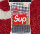 Supreme Hanes Plaid Boxers Multicolor FW26