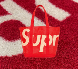 Supreme Raffia Tote Bag Red SS20