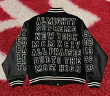 Supreme Praises Varsity Black SS25 PREORDER