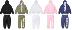Supreme Satin Applique Hooded Sweatshirt/Sweatpant Set FW23