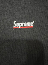 Supreme Underline Hooded Sweatshirt Black FW22