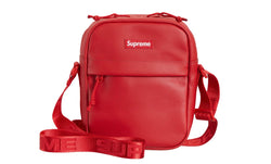 Supreme Leather Shoulder Bag Red FW23