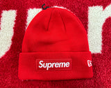 Supreme New Era Box Logo Beanie Red FW23