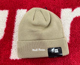 Supreme New Era Box Logo Beanie Dark Sand FW23