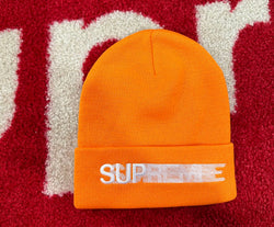 Supreme Motion Logo Beanie Orange SS23