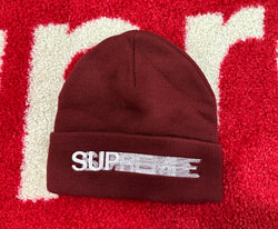 Supreme Motion Logo Beanie Burgundy SS23