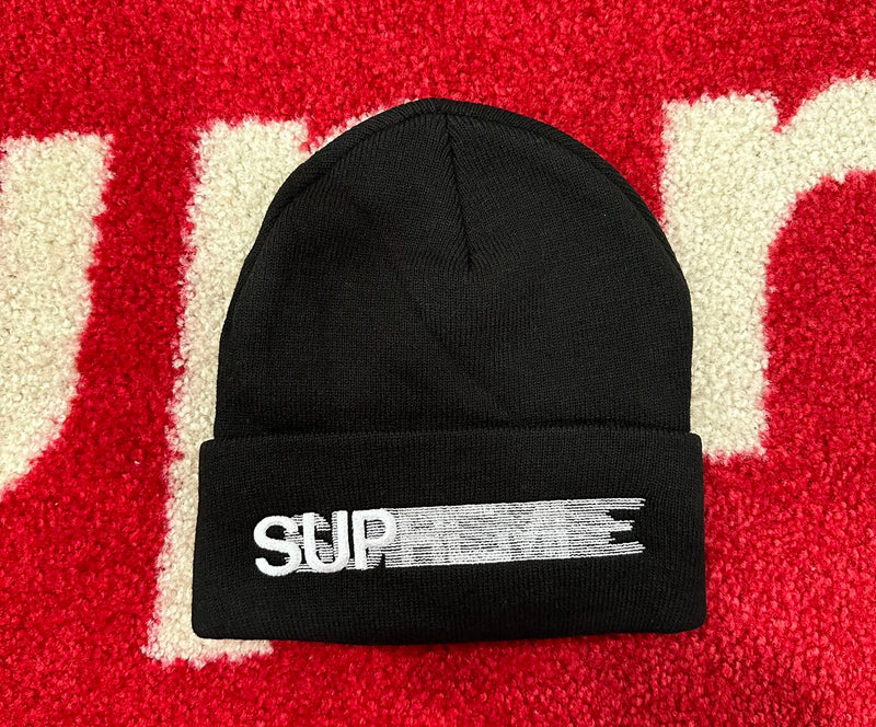 Supreme Motion Logo Beanie Black SS23 – UniqueHype