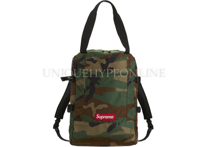 Supreme Tote Backpack SS19 Woodland Camo