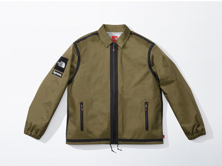 Supreme x The North Face Summit Series Outer Tape Seam Coaches Jacket Olive SS21