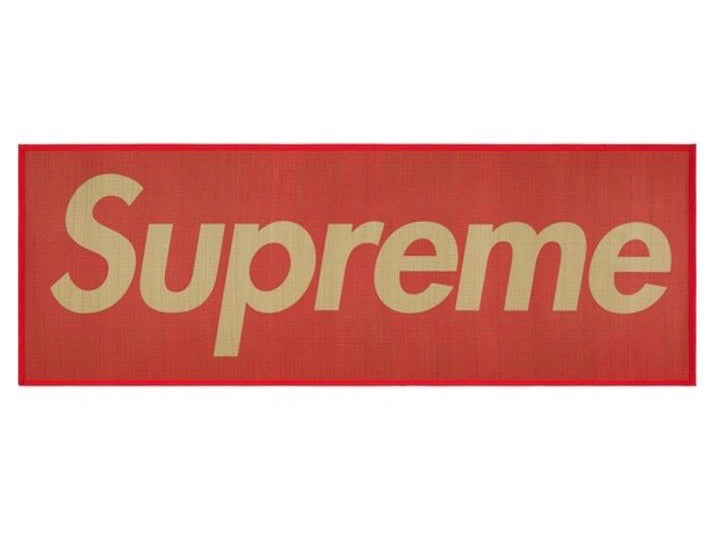 Supreme Woven Straw Mat Red SS20