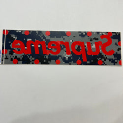 Supreme CDG Box Logo Sticker Blue Camo