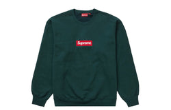 Supreme Box Logo Crewneck Sweatshirt Dark Pine FW22