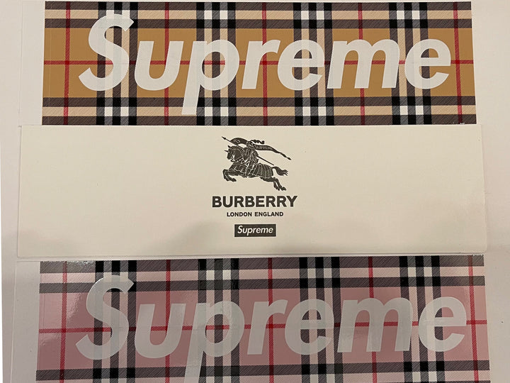 Supreme x Burberry Sticker SS22