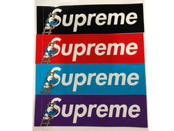 Supreme Smurf Box Logo Stickers FW20