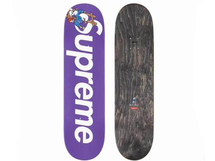Supreme Smurfs Skateboard Purple FW20