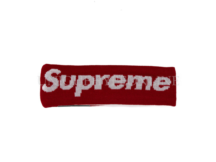 Supreme New Era Big Logo Headband FW18 Red – UniqueHype