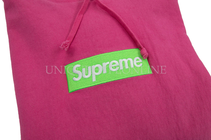 Supreme Pink Box Logo Hoodie