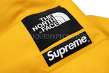 Supreme North Face Leather Nuptse Jacket Yellow FW17