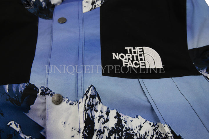 Supreme North Face Mountain Parka FW17 Blue/White – UniqueHype