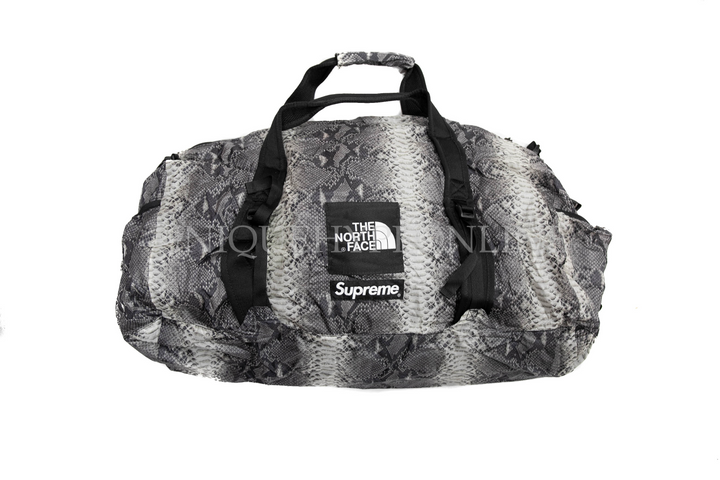 Supreme x The North Face Snakeskin Flyweight Duffle Bag Black SS18