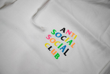 Anti Social Social Club Hoodie Rainbow