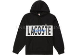 Supreme x Lacoste Logo Panel Hooded Sweatshirt FW19