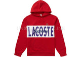 Supreme x Lacoste Logo Panel Hooded Sweatshirt FW19